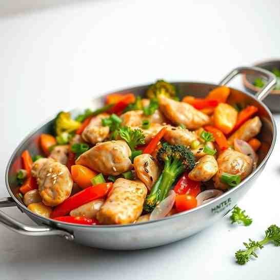 Healthy Chicken Vegetable Low-Calorie - Stir Fry